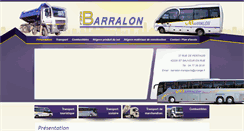 Desktop Screenshot of barralon-transports.com